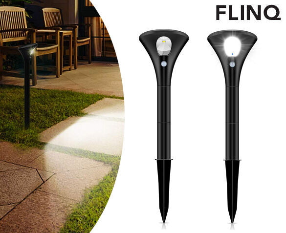 2-Pack FlinQ Solar Lampen Spike